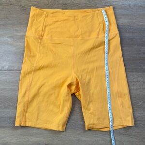 Girlfriend Collective Vibrant Orange Bike Shorts